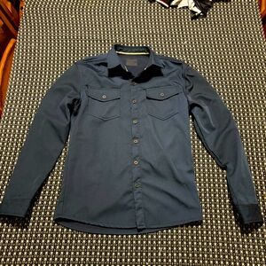 Men's Navy Button-Up Shirt